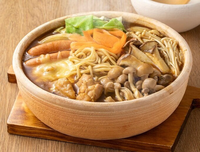 きのこカレー 煮込みラーメン鍋