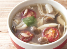 きのことツナのうまみスープ