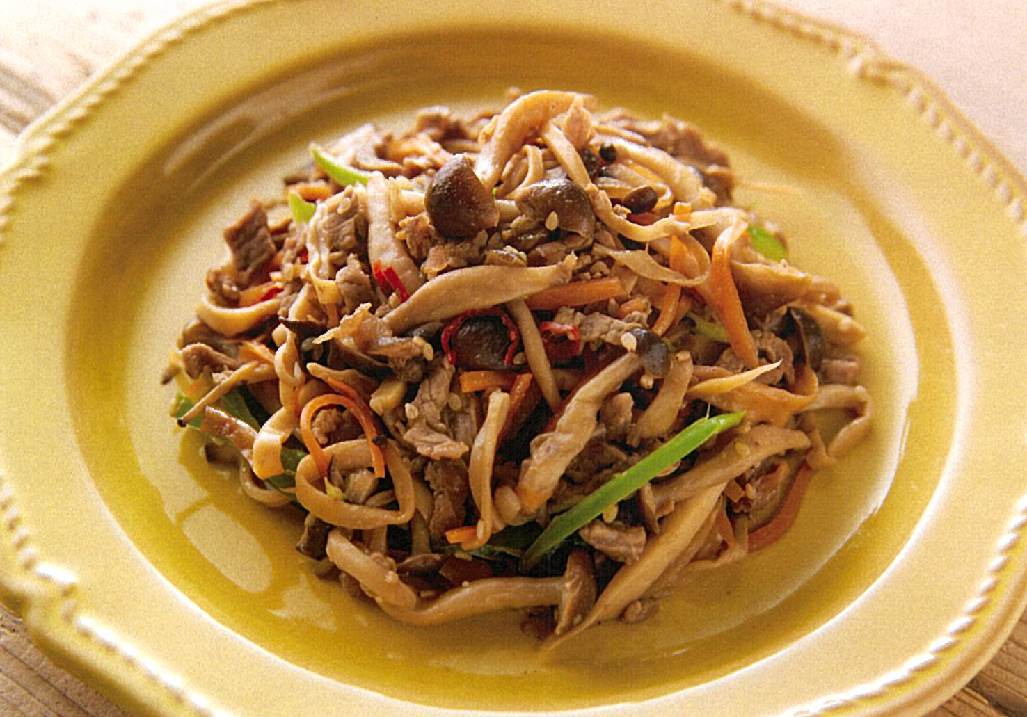きのこと牛肉のきんぴら