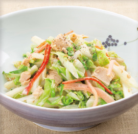 秋白菜のサラダ風胡麻和え