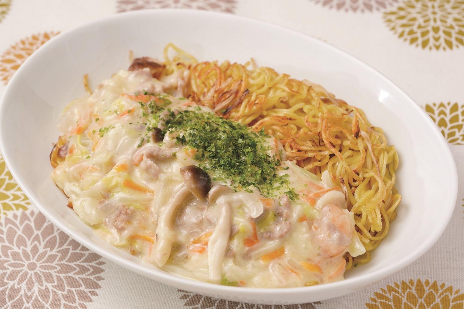 ミルクあんかけ焼きソバ