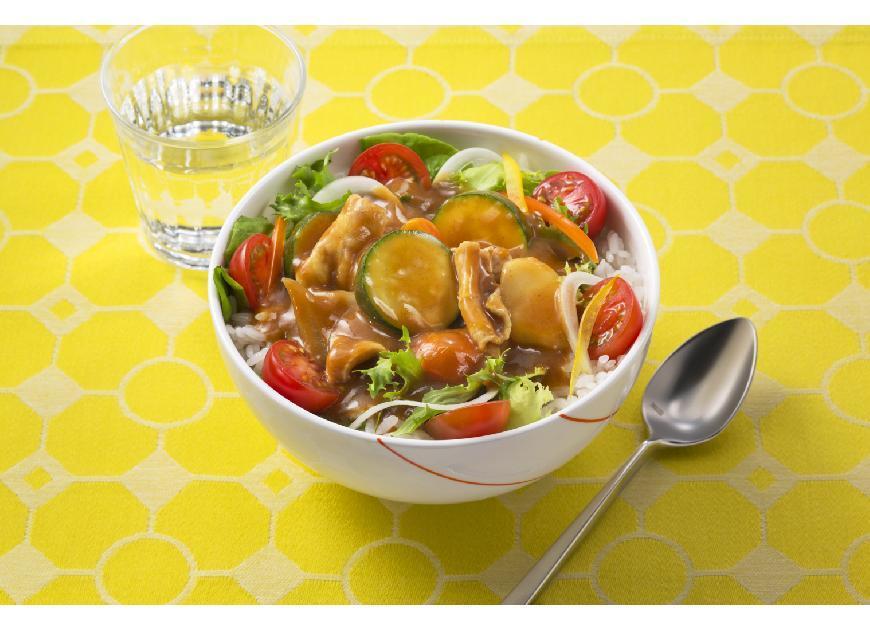 長野産ズッキーニで作ろう！サラダカレー丼