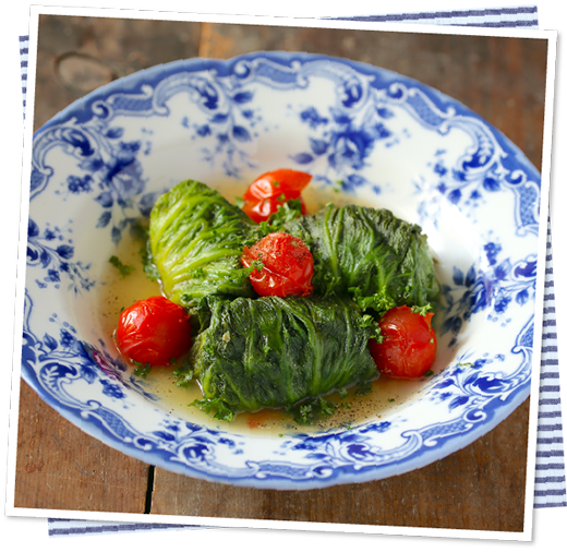 レンジでロールレタス（グリーンリーフレタス）