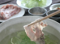 レタスと豚肉のしゃぶしゃぶ